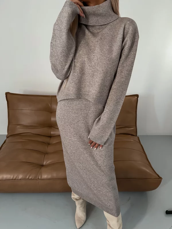 Damen Strickset Herbst Winter Warm