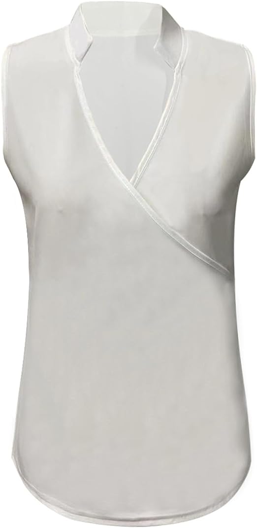 Elegantes Damen Top Ärmellos Einfarbig Sommer