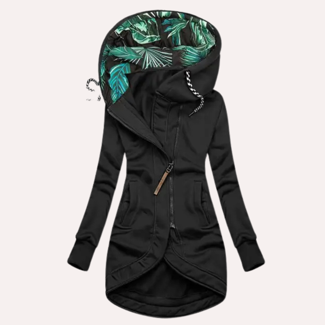 Damen Hoodie Lässig Gemustert Kapuze Trendy