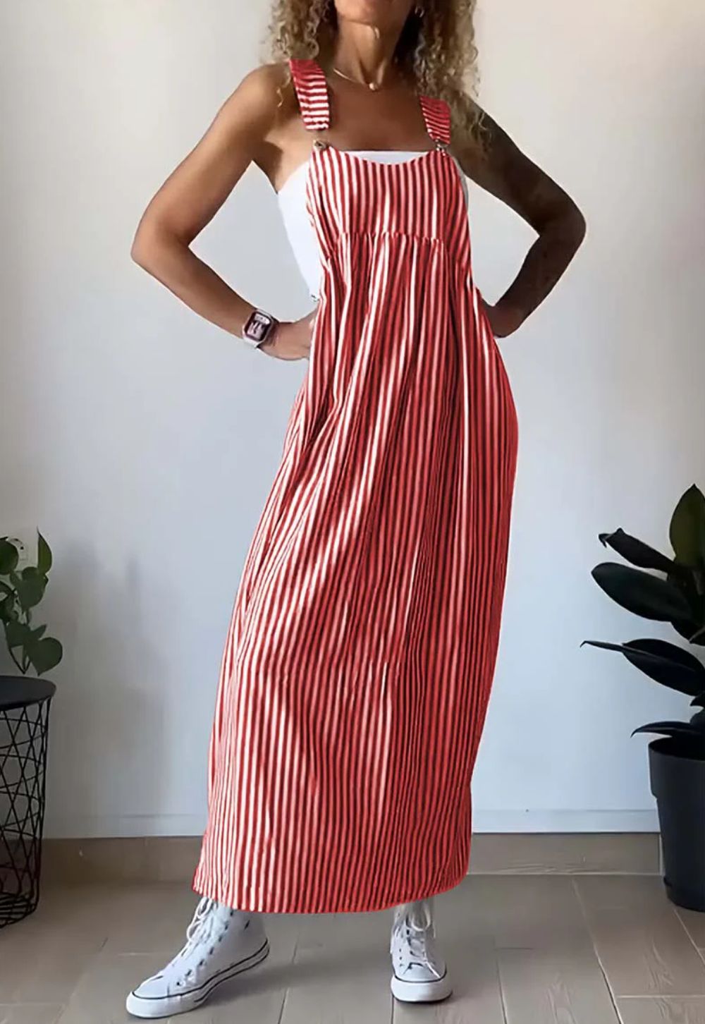 BerlinGlamour Casual gestreiftes Kleid