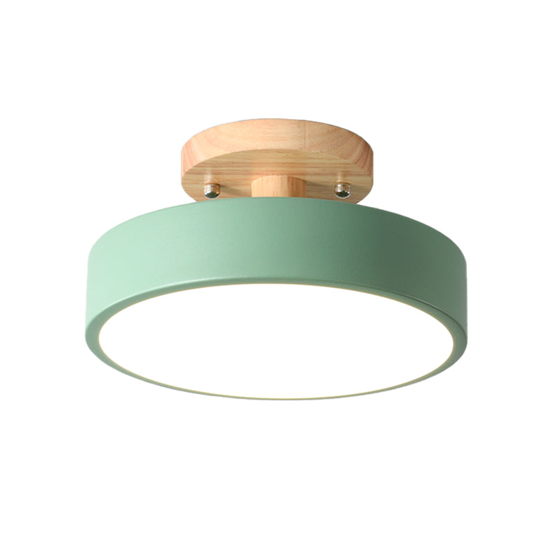 Moderne LED Deckenleuchte Holz Skandinavisch Dimmbar
