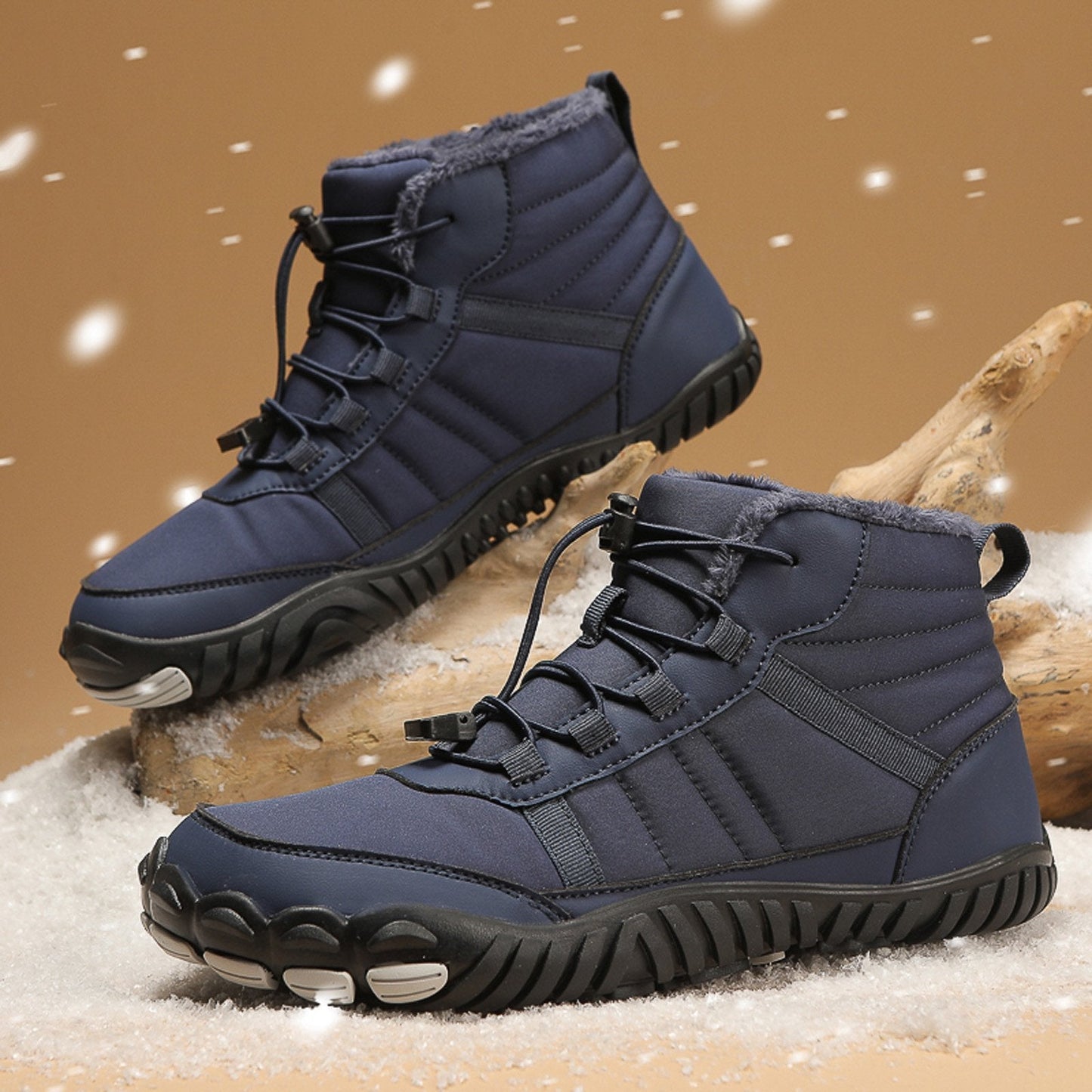 Herren Winterstiefel Wasserdicht Warm Fellfutter