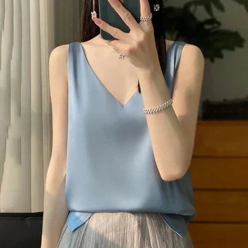 Damen Oberteil Ärmellos Sommer Top