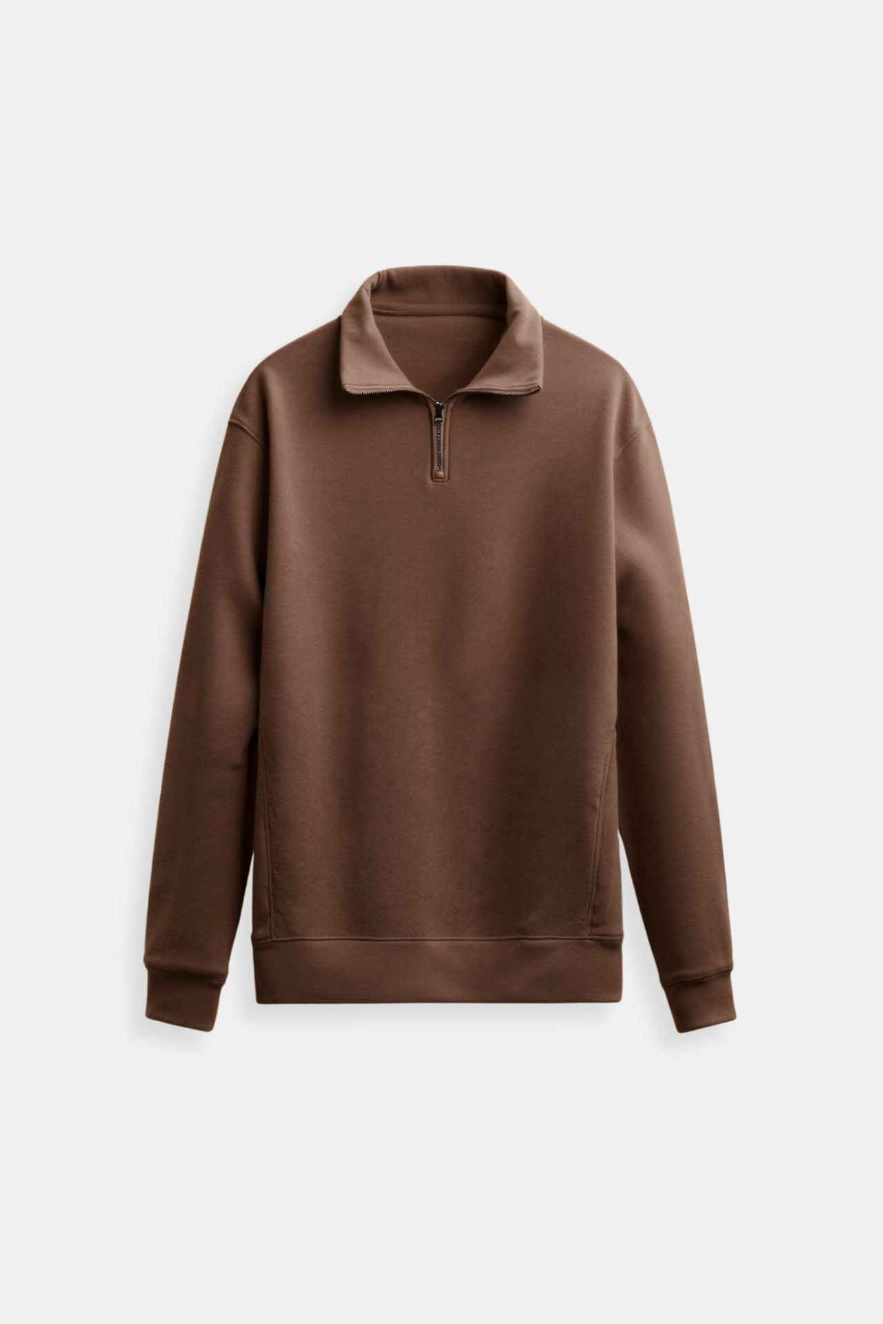 Wärmer Fleece Pullover Reißverschluss Modern