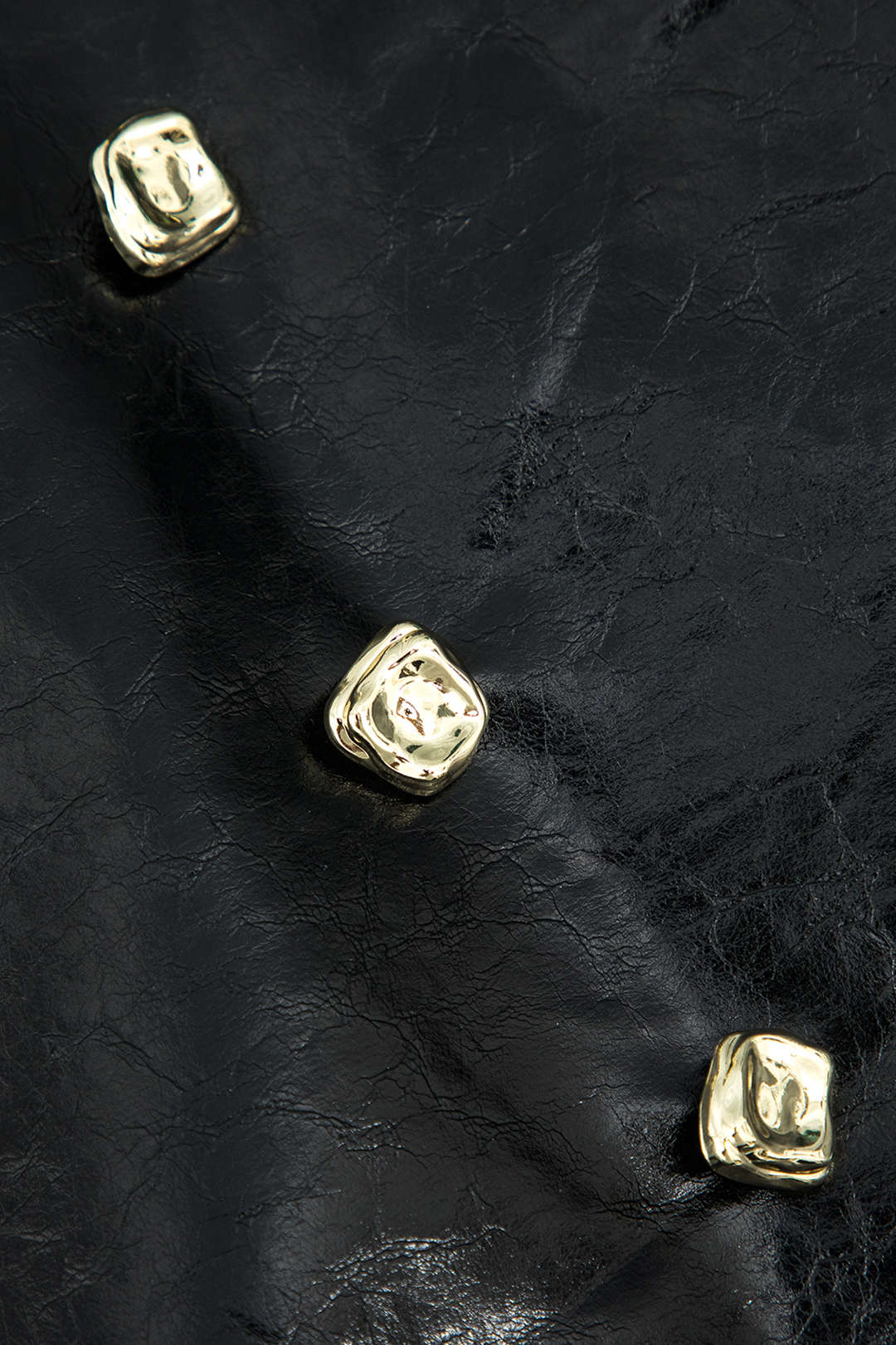 Mini-Rock aus Lackleder Elegant Gold