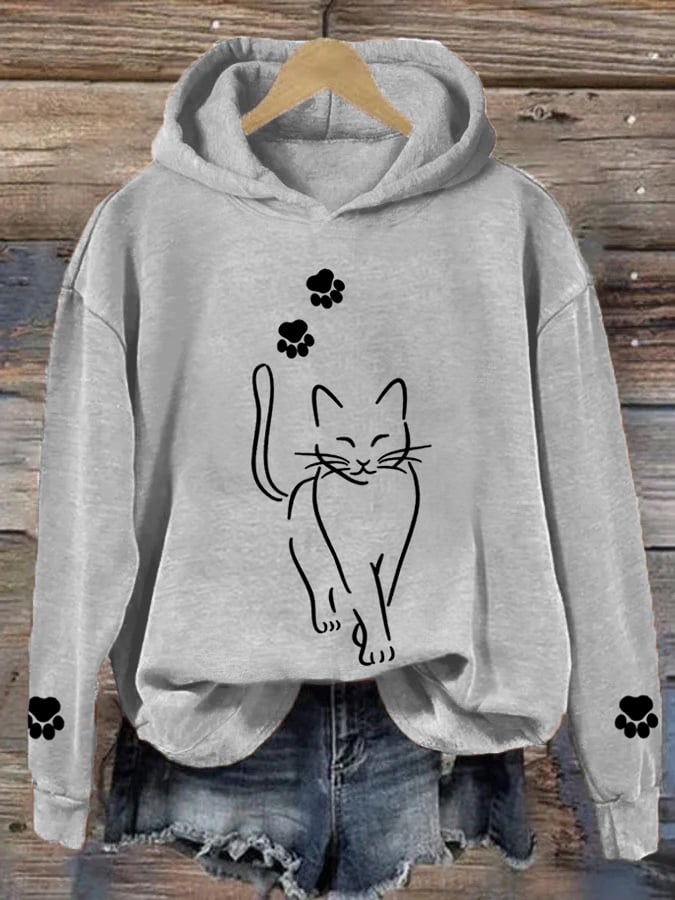 Cooler Katzen-Hoodie für Frauen von BerlinGlamour