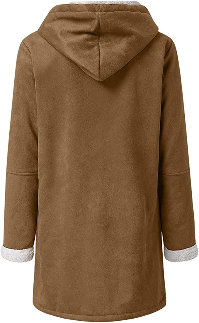 Warme Damen Winterjacke Kuschel Soft