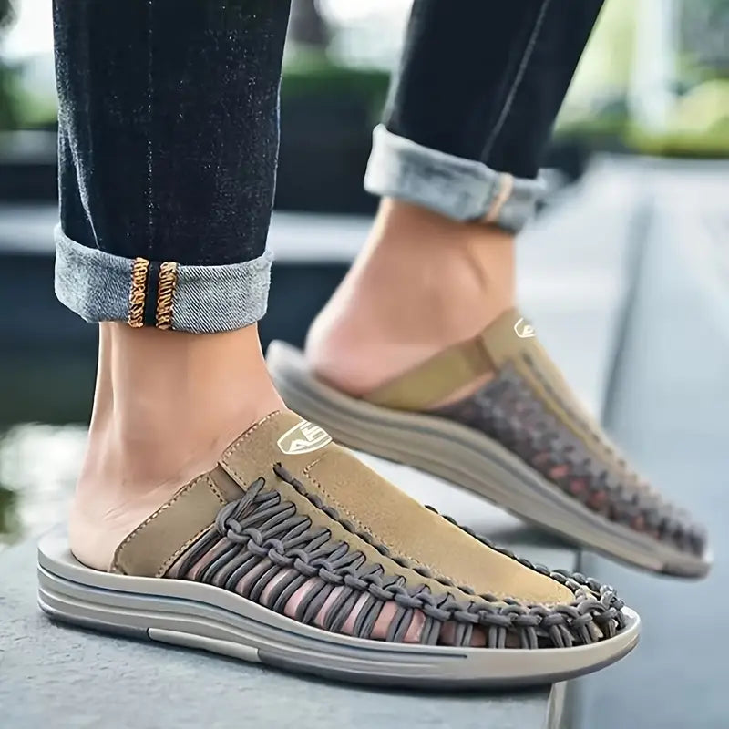 Herren Hausschuhe Handgewebt Warm Winter