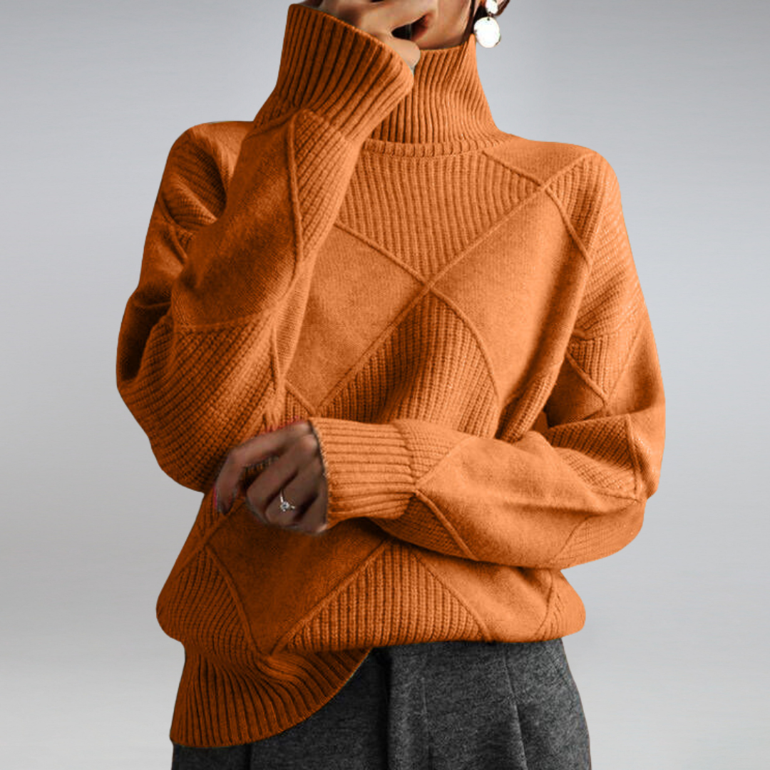 Damen Rollkragenpullover Warm Winter