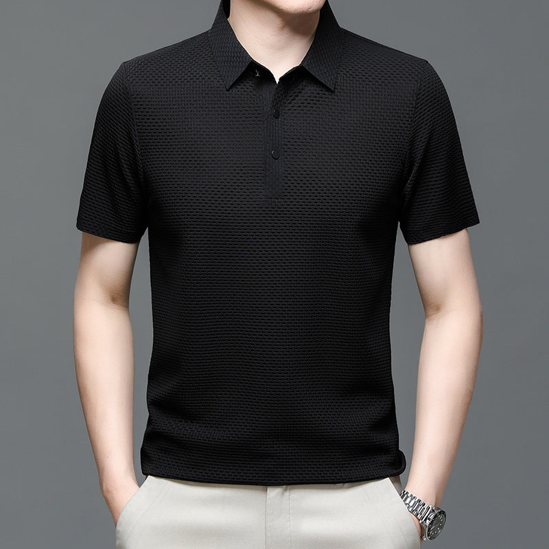Herren Poloshirt Lässig Nahtlos Modern