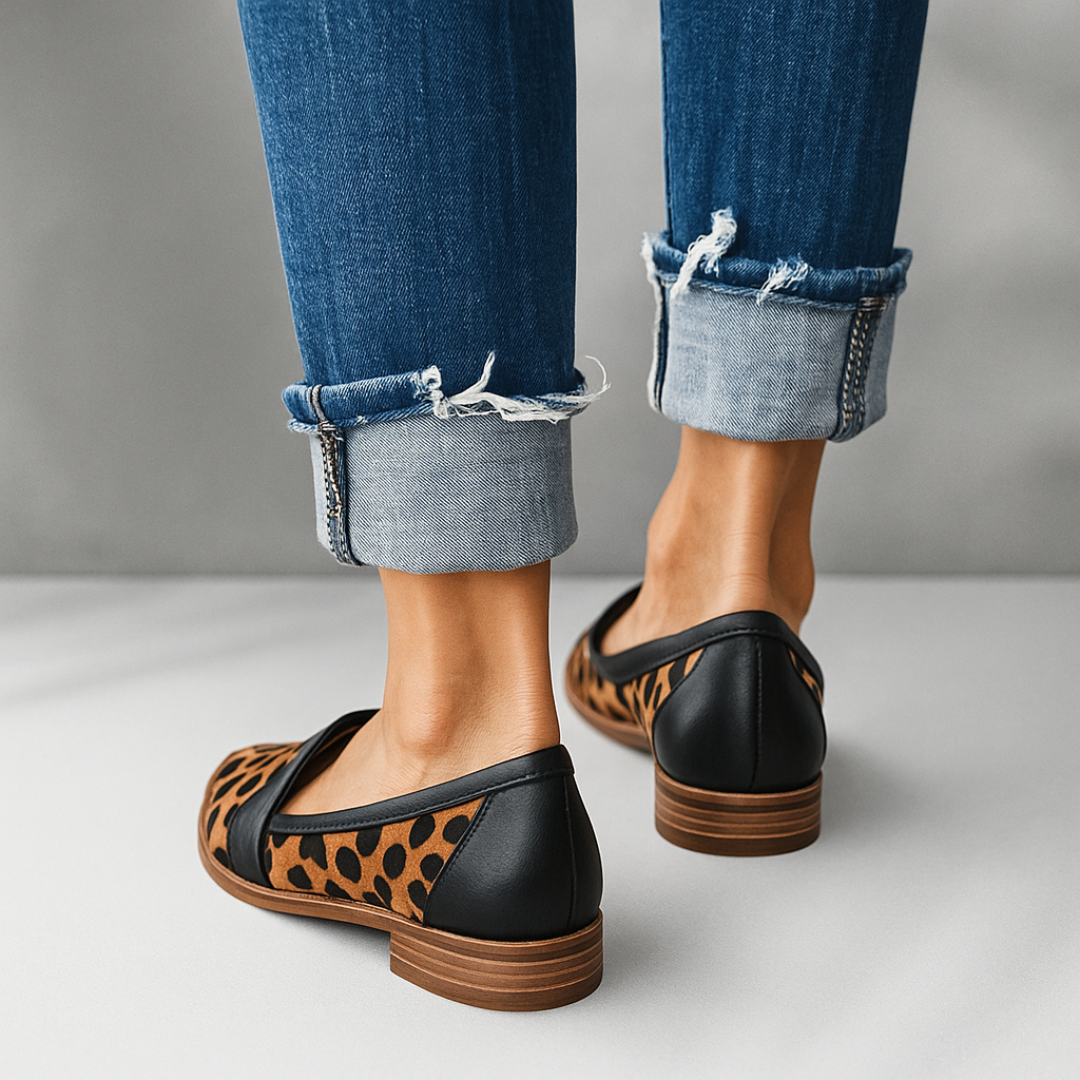 Damen Loafer Schlanke Bequem Zehenfrei