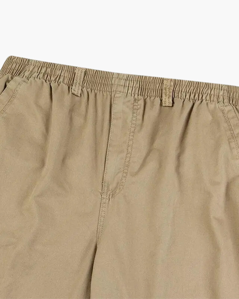Bequeme Herrenhose Gerader Schnitt Baumwolle Elastikbund