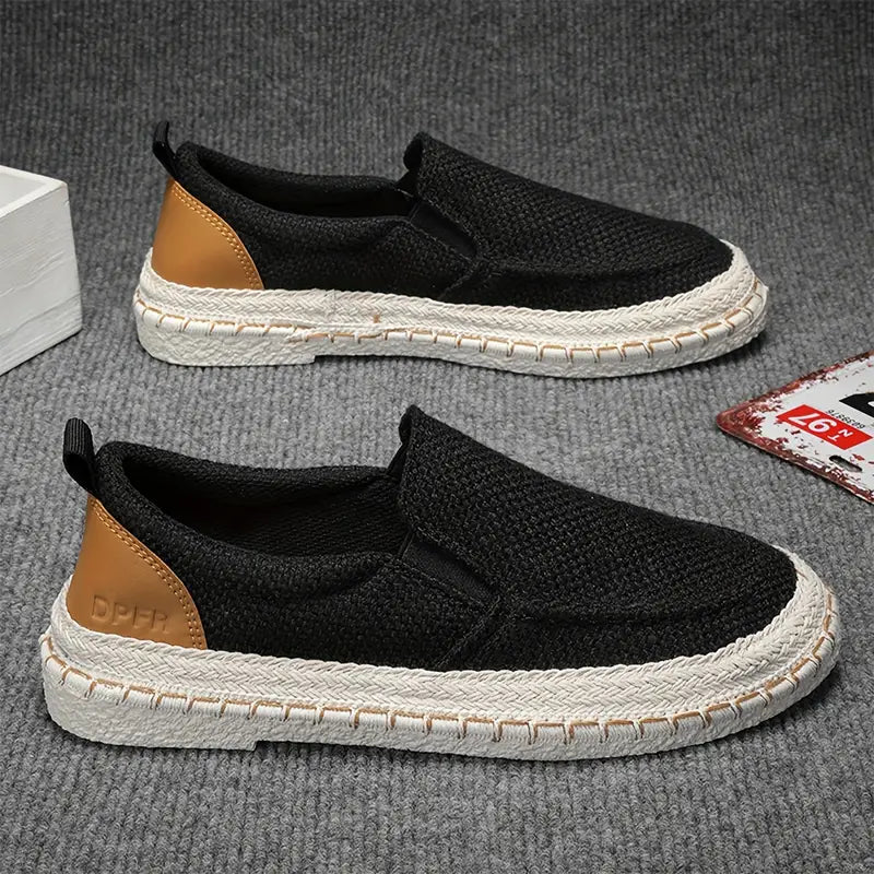 Herren Sneaker Atmungsaktiv Sportlich Schwarz