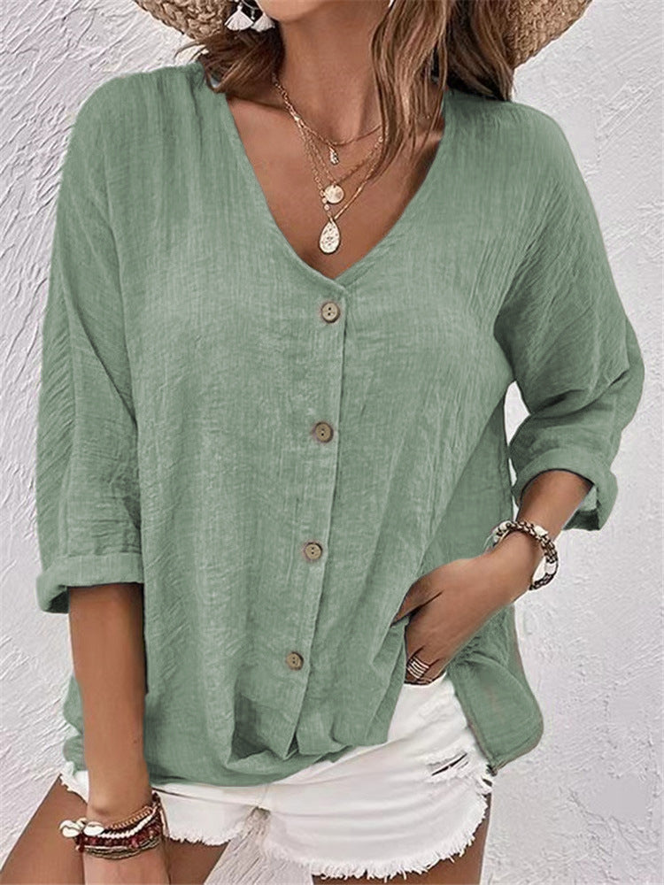 Leinenhemd Damen Sommerkleidung Elegant