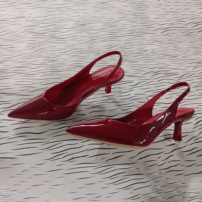 Stilettos High Heels Spitzer Zehenpartie Einfarbig
