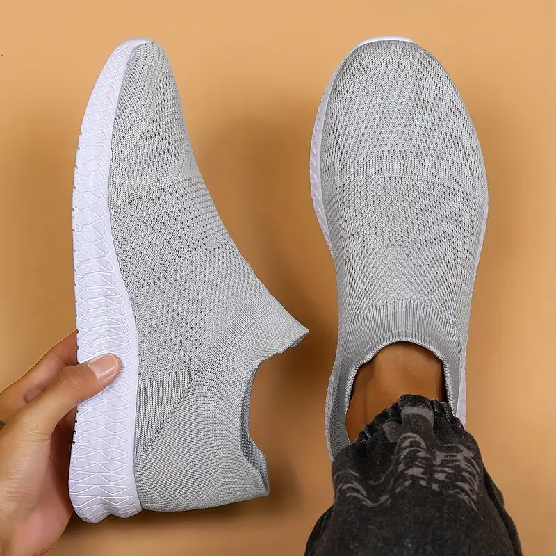 Herren Slip-On Schuhe Leicht Knit Socken Schuhe Sommer