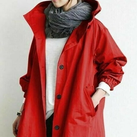 Wasserdichte Jacke Mit Kapuze Damen Stadtjacke