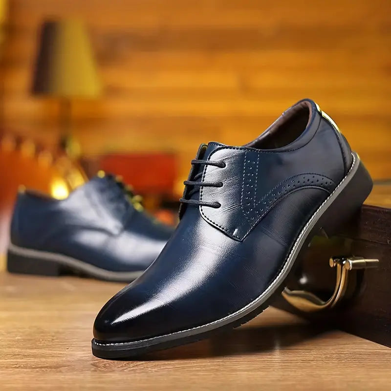 Elegante Herren Anzugschuhe aus Kalbsleder Schwarz