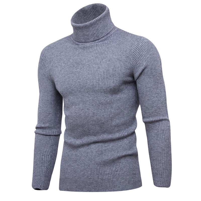 Herren Rollkragenpullover Weich Eleganter Strick Pullover