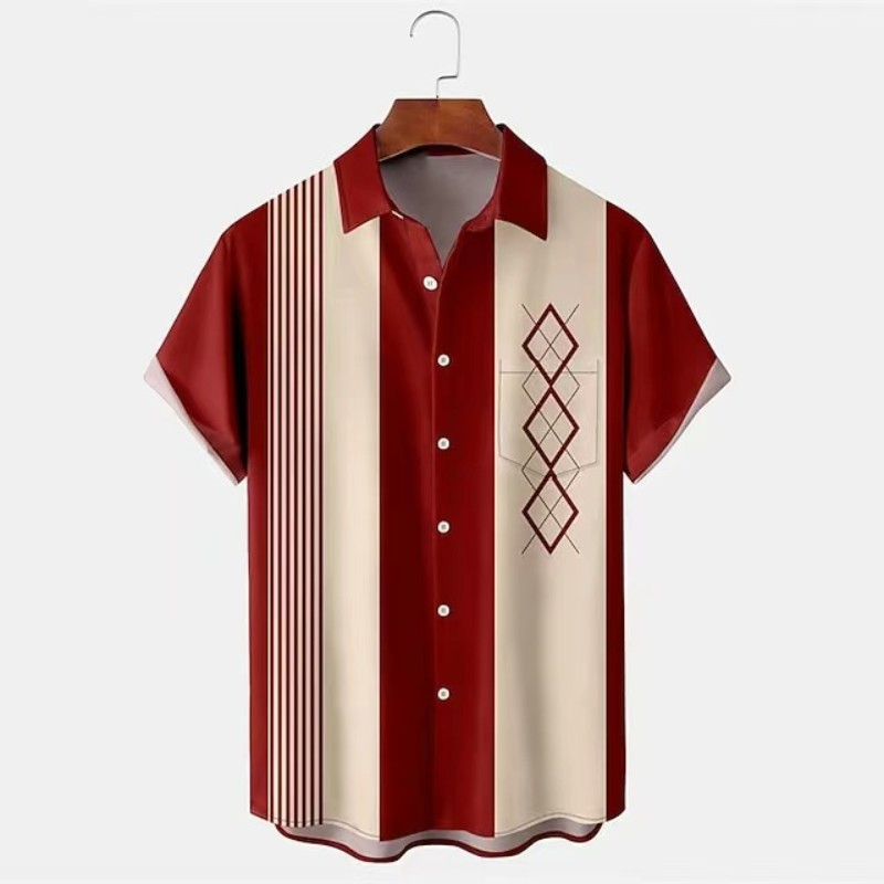 Herren Freizeithemd Modern Designer Style
