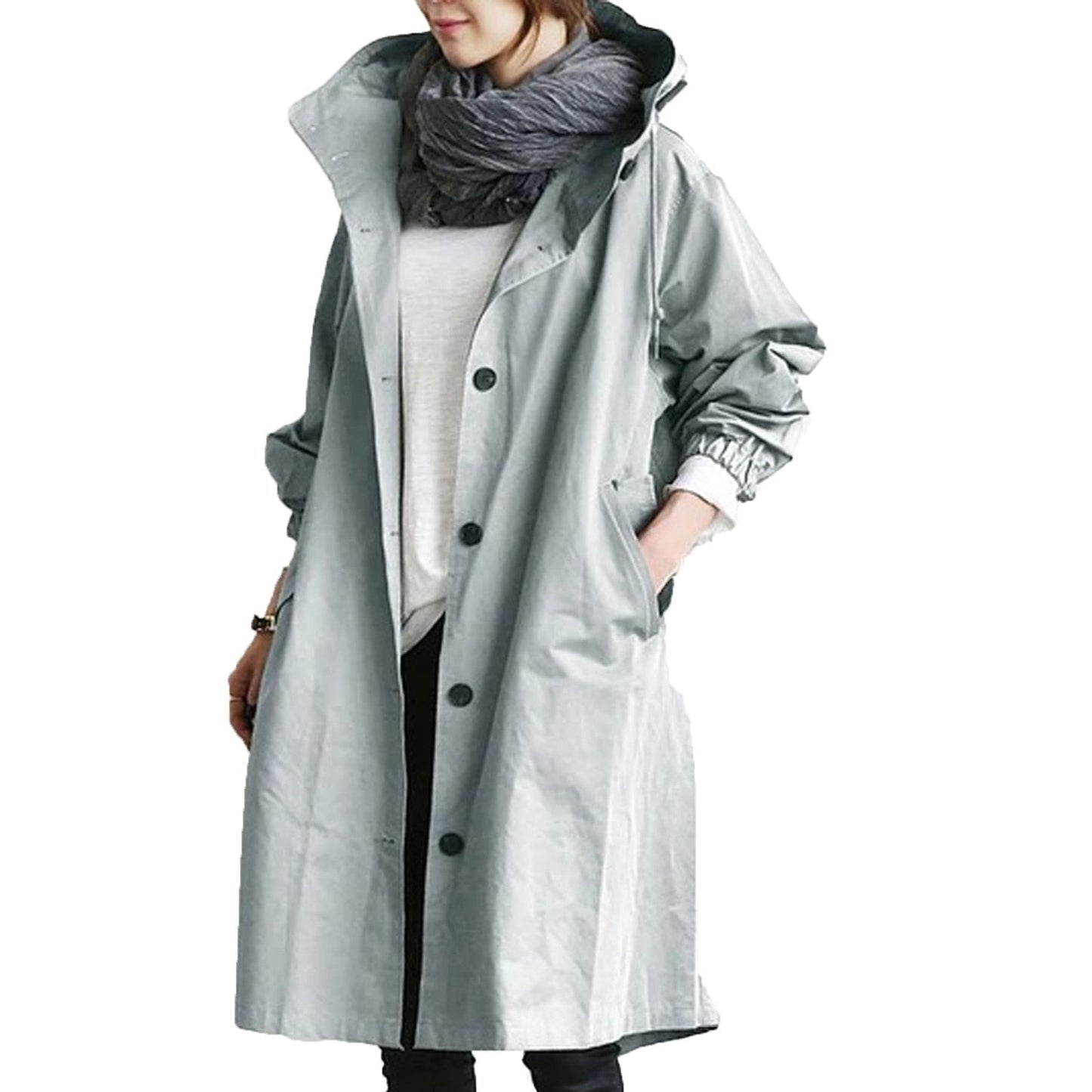 Wasserdichte Regenjacke Damen Modern