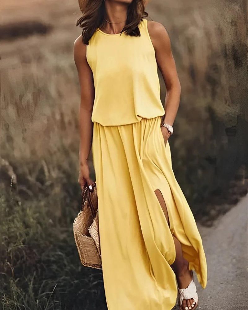 Farbenfrohes Damenkleid Elegant Berlin Stil