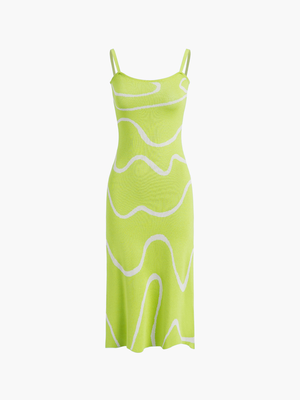 Kleid Damen Midikleid Figurschmeichelnd Abstrakt