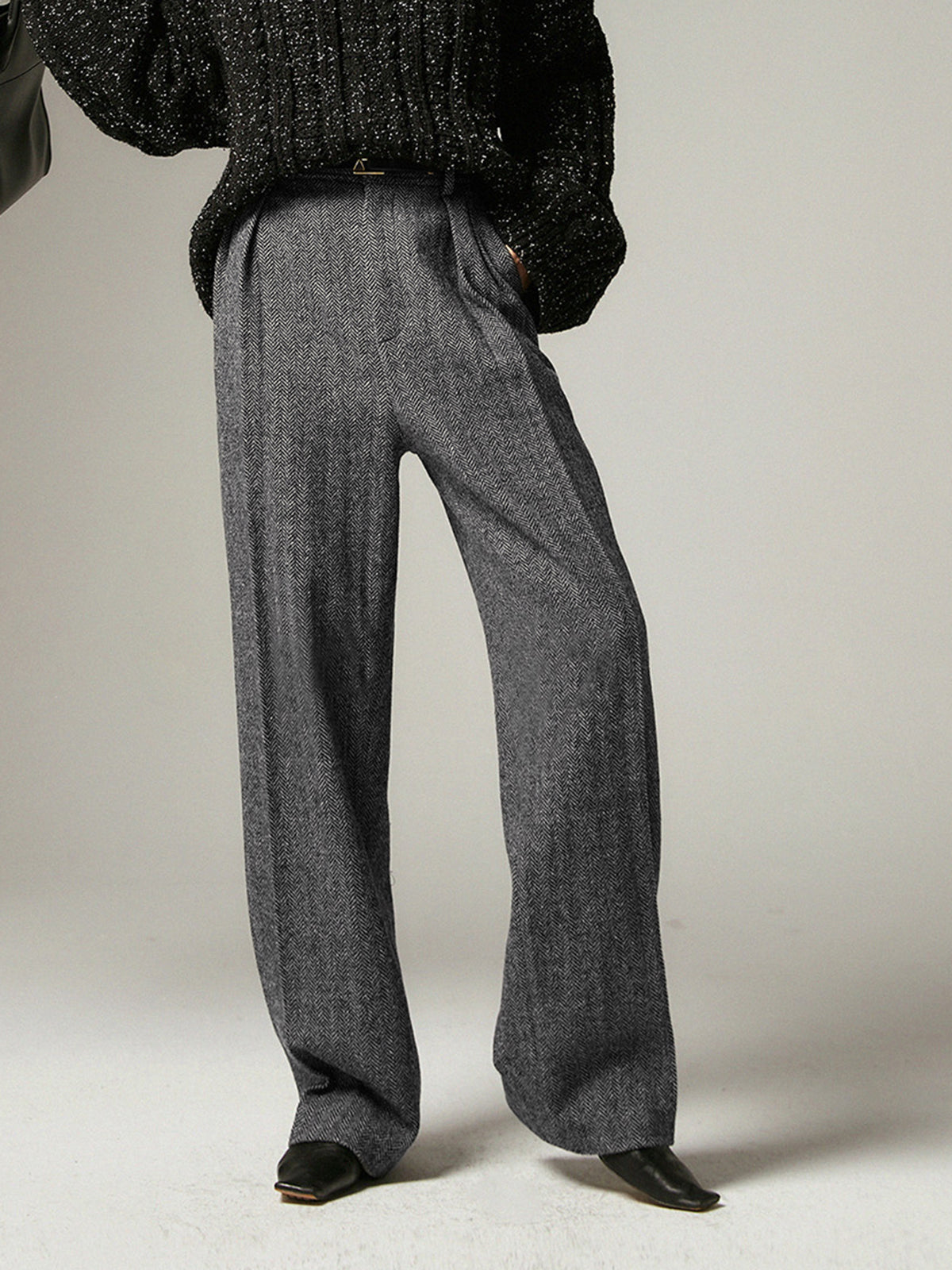 Bequeme Graue Chino Hose für Alltag