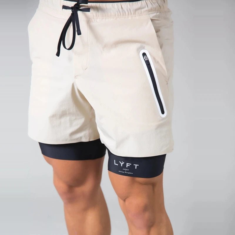 Herren Sportshorts 2-in-1 Lauf- und Trainingshose