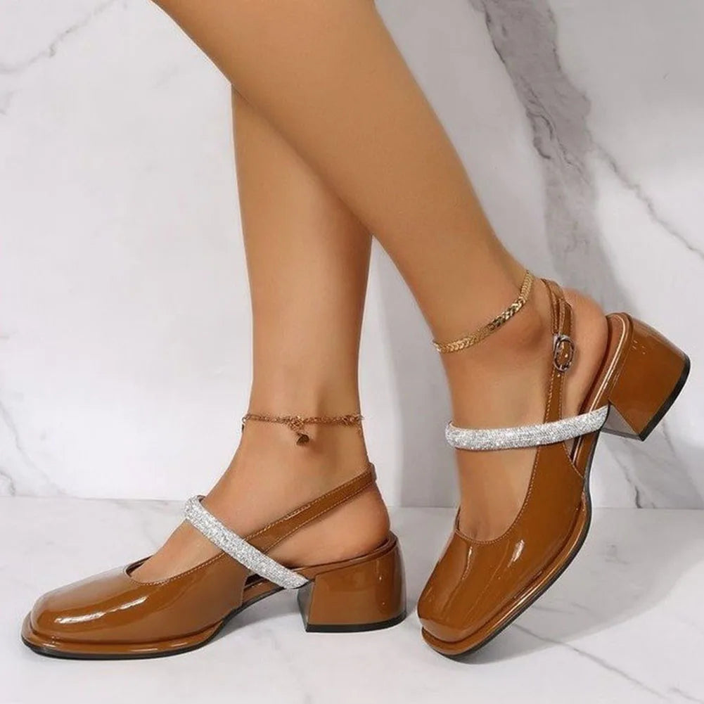 Weiße Pumps Glitzer Schuhe Damen High Heel