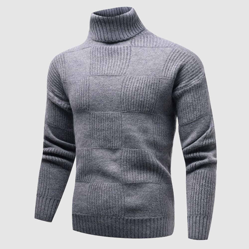 Herren Rollkragenpullover Slim Fit Frühling Trend