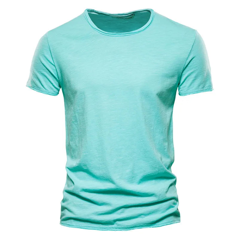 Baumwoll T-Shirt Herren Weich Bequem