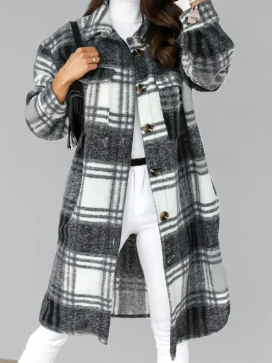 Stylischer Damen Wollmantel Modern