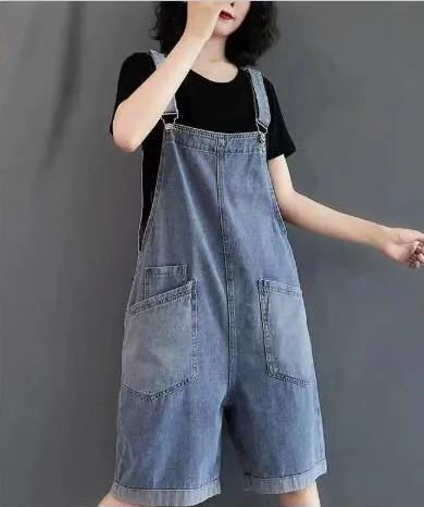 Jumpsuit Denim Overall mit Hosenträgern Damen - BerlinGlamour