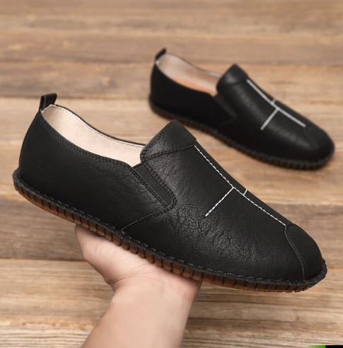 Herren Slipper PU Leder Warm Bequem