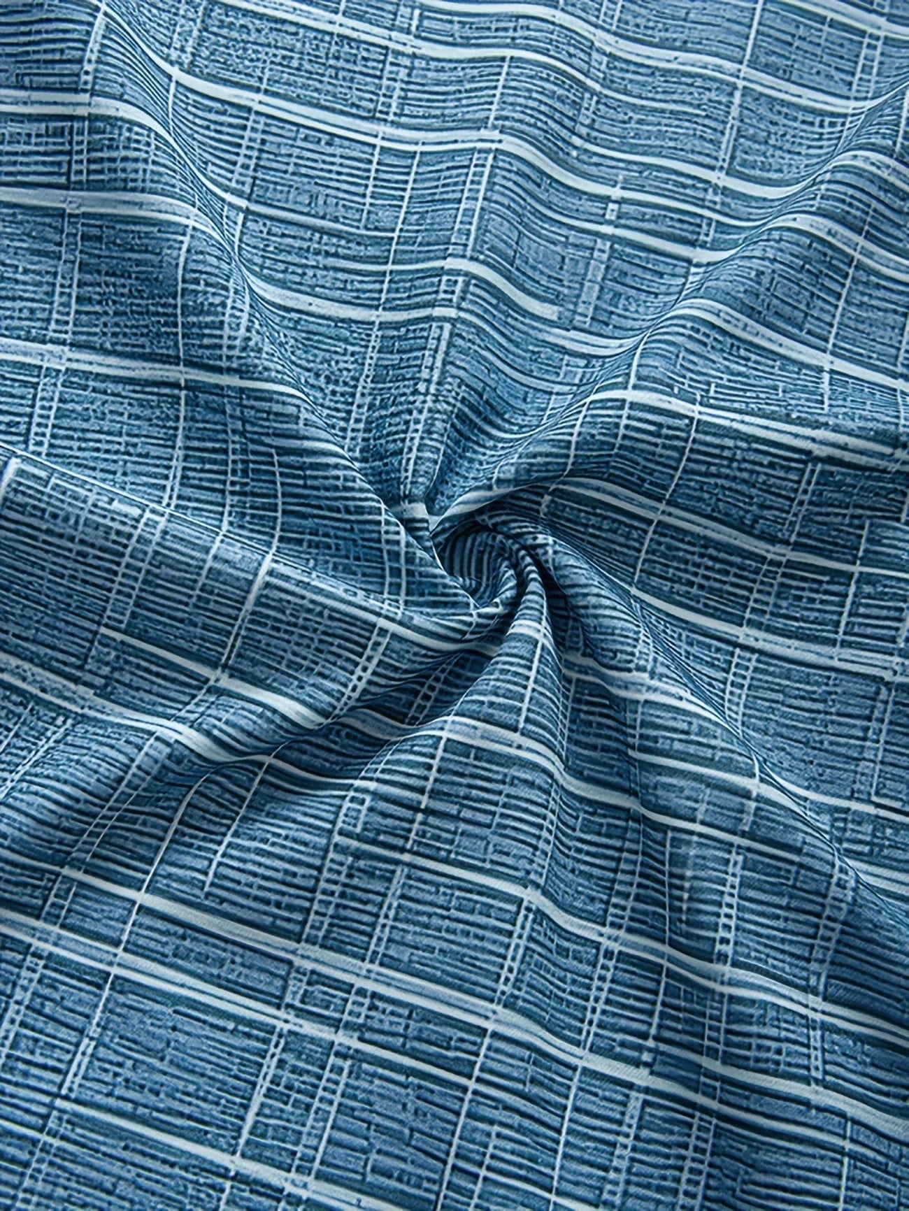 Herren Kurzarmhemd Kariert Büroshirt Modern