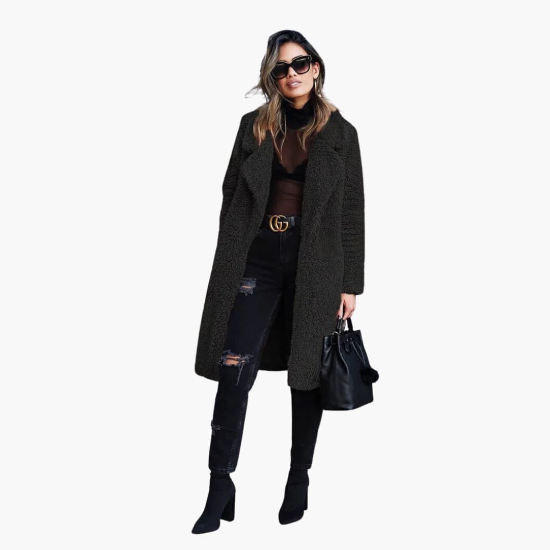 Damen-Langjacke mit vollständigem Verschluss und langen Ärmeln 5