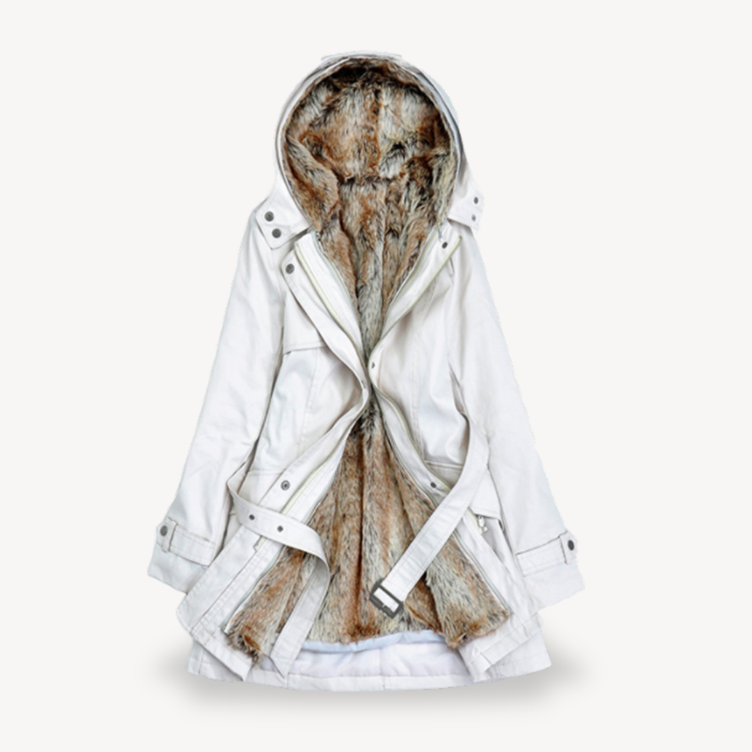 Damen-Parka mit Kunstpelzfutter | Loravelle 2