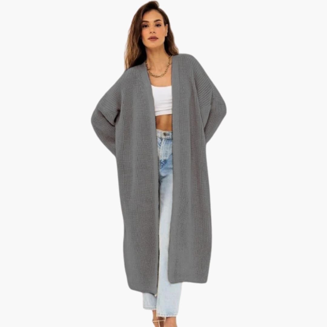 Damen Cardigan mit offenem Frontdesign 2