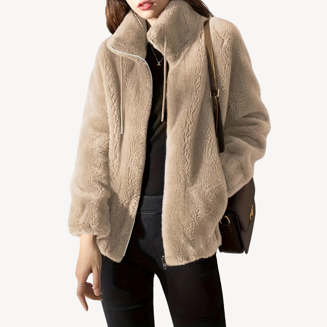 Damen Kunstpelz-Reißverschlussjacke | Loravelle 4