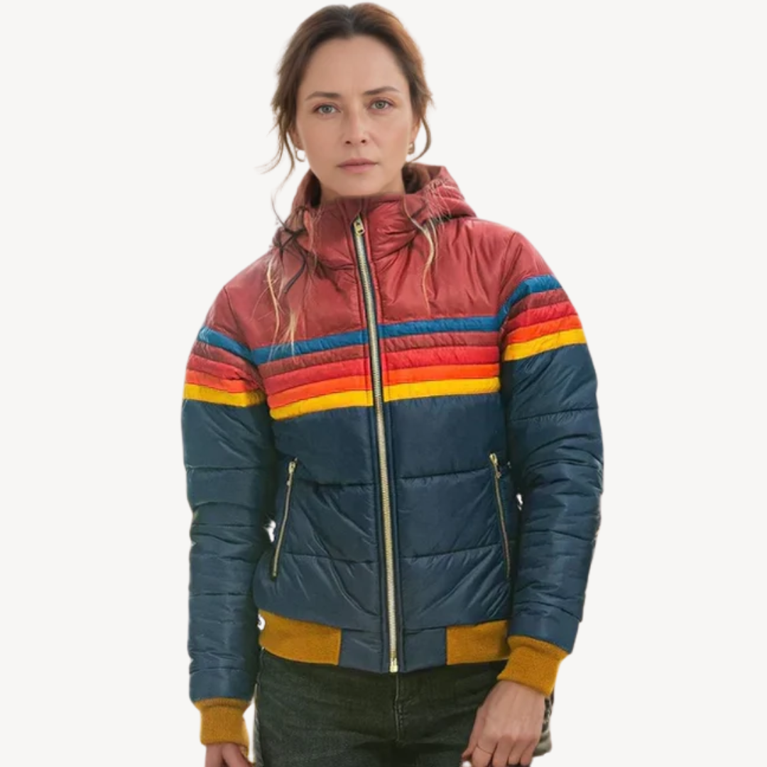 Damen Pufferjacke mit Streifen | Loravelle 3