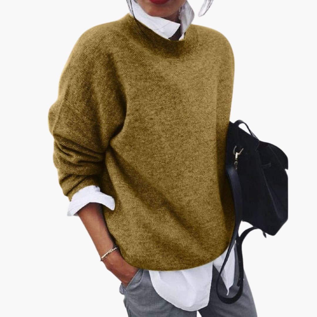 Damen Pullover mit Rundhalsausschnitt 4