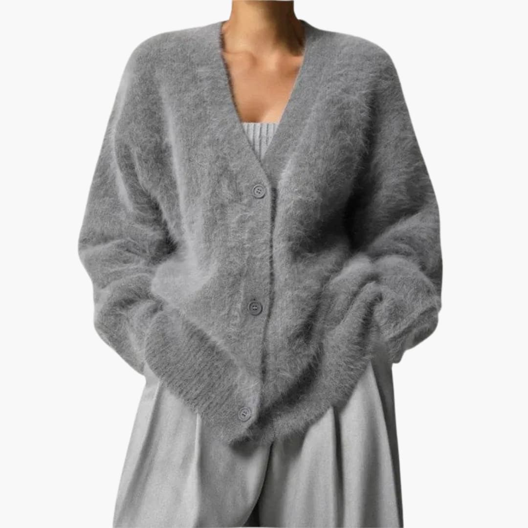 Damen Strickjacke mit offenem Vorderteil und Strickoberfläche 3
