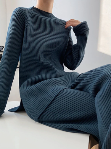 Weiches Strickset Rippstrick Set Damen