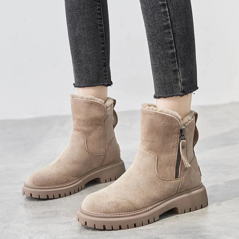 Damen Winterstiefel Warm gefüttert Schnee Stiefel Frauen