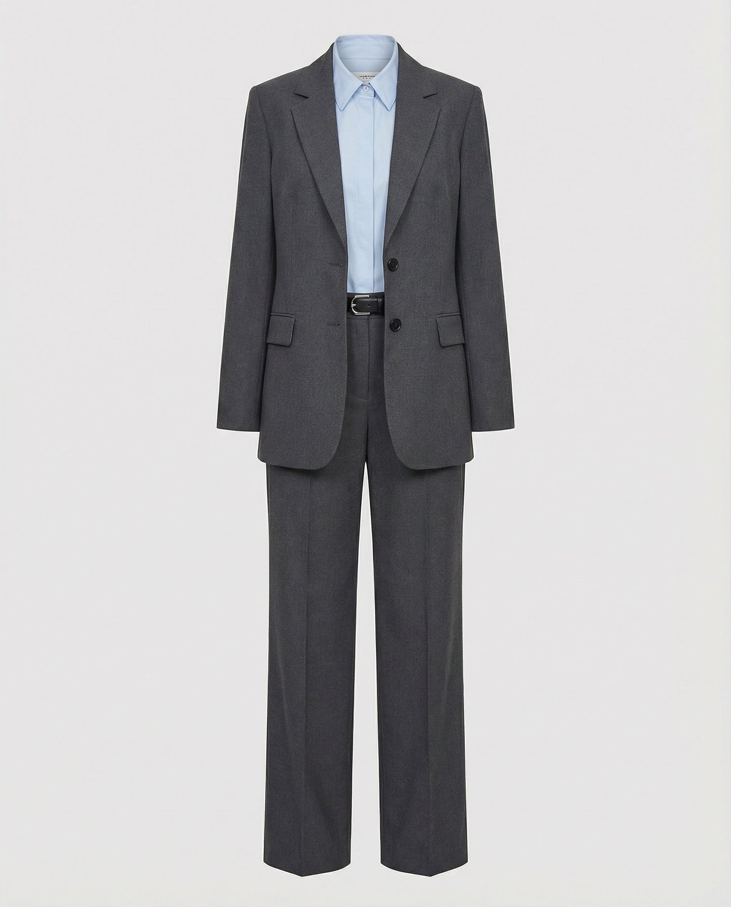 Damen Hosenanzug Grau Business Elegant