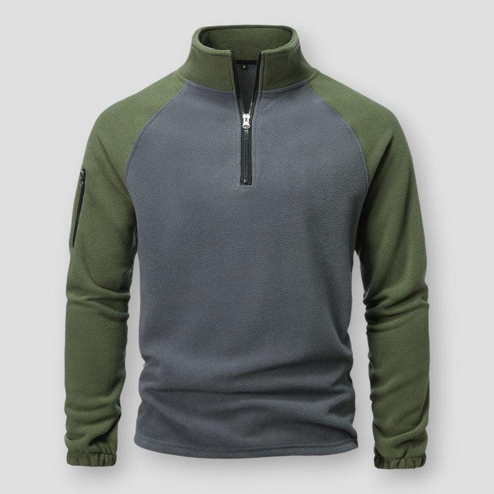 Wärmer Fleece Pullover Herren Robust Sportlich