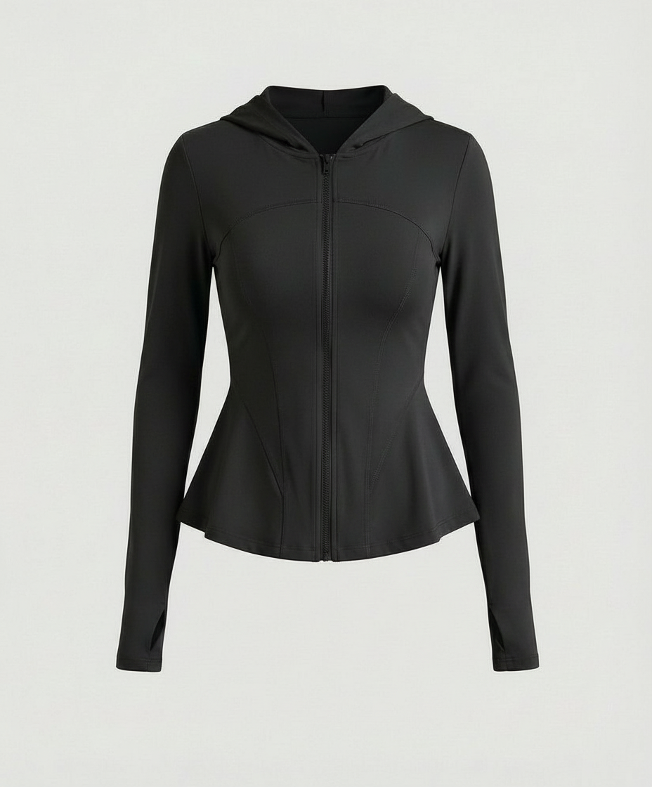 Damen Yoga Jacke Leicht UV-Schutz Slim Fit Kühlend