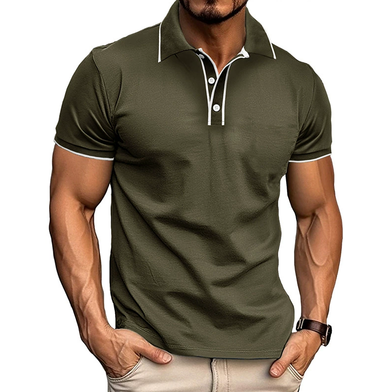 Herren Poloshirt Kurzarm Klassisch Slimfit