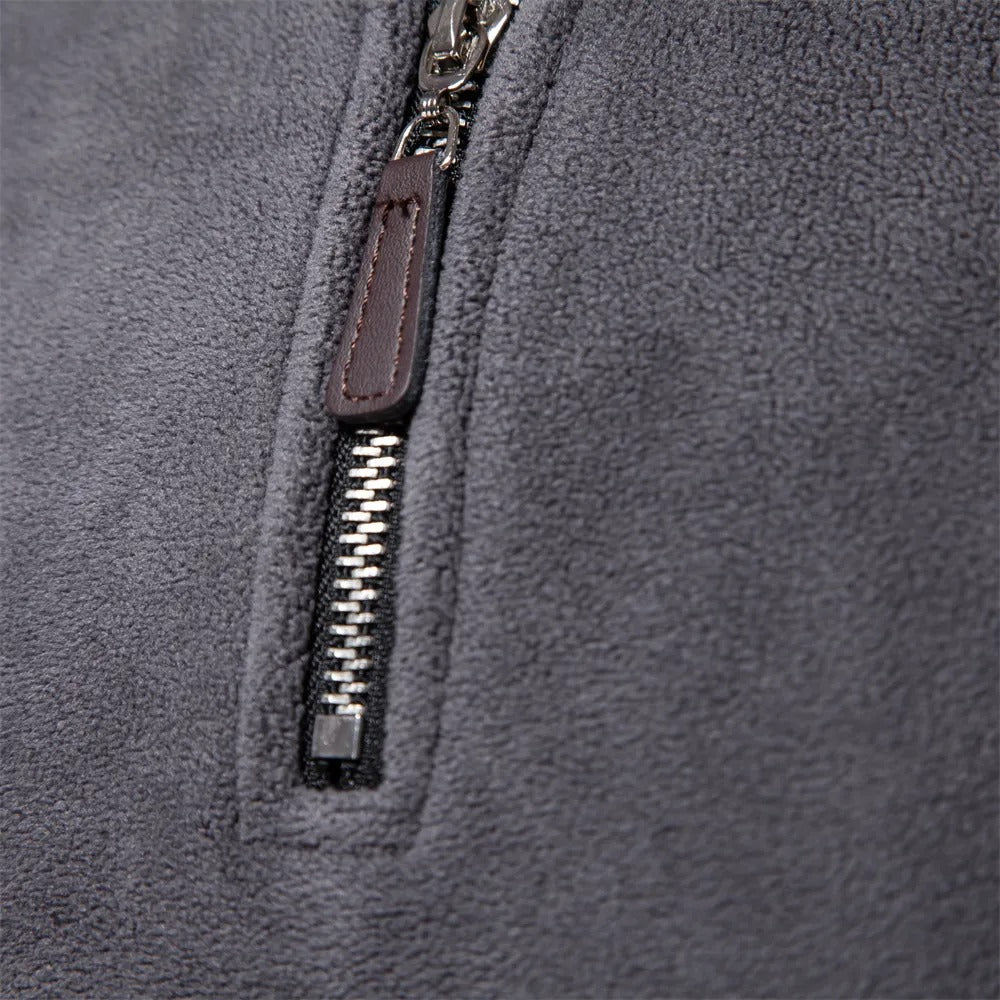 Fleece-Pullover | Half-Zip | Warm | Quarter-Zip-Fleece | Herren-Fleece-Chaps Herrenmode